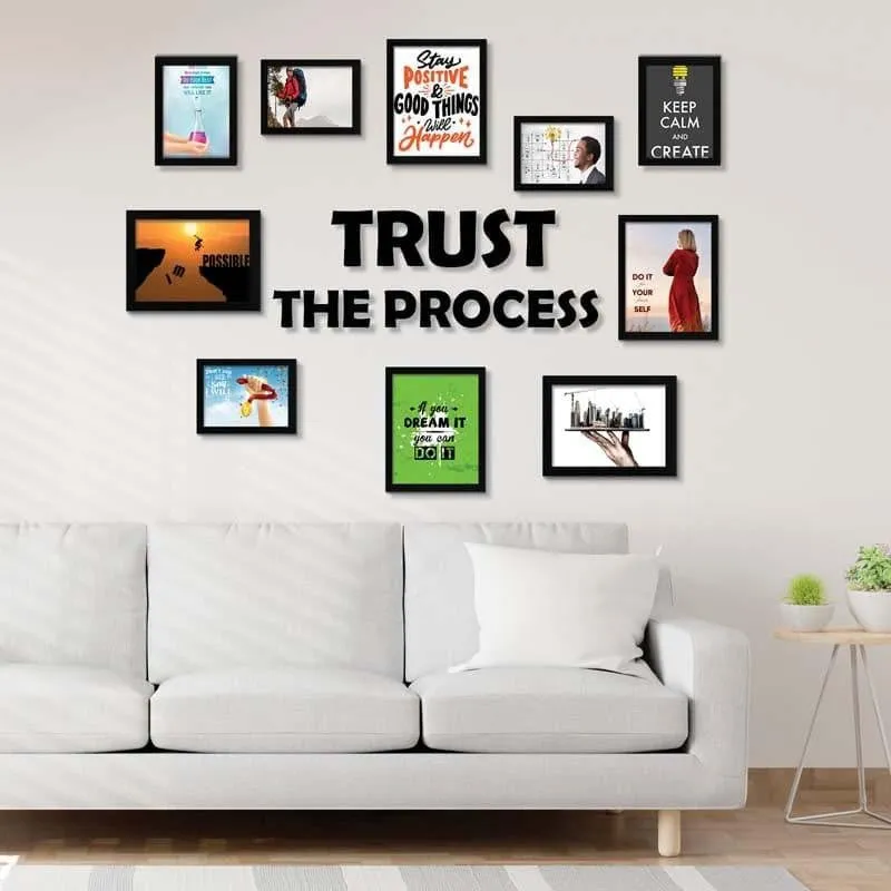 Trust the Process Photo Frame Collage - Set Of Ten media 1