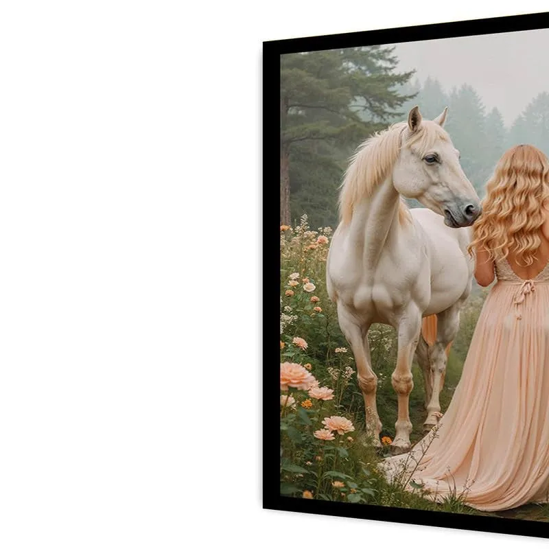 Ethereal Bond Canvas Wall Painting With Black Frame media 5