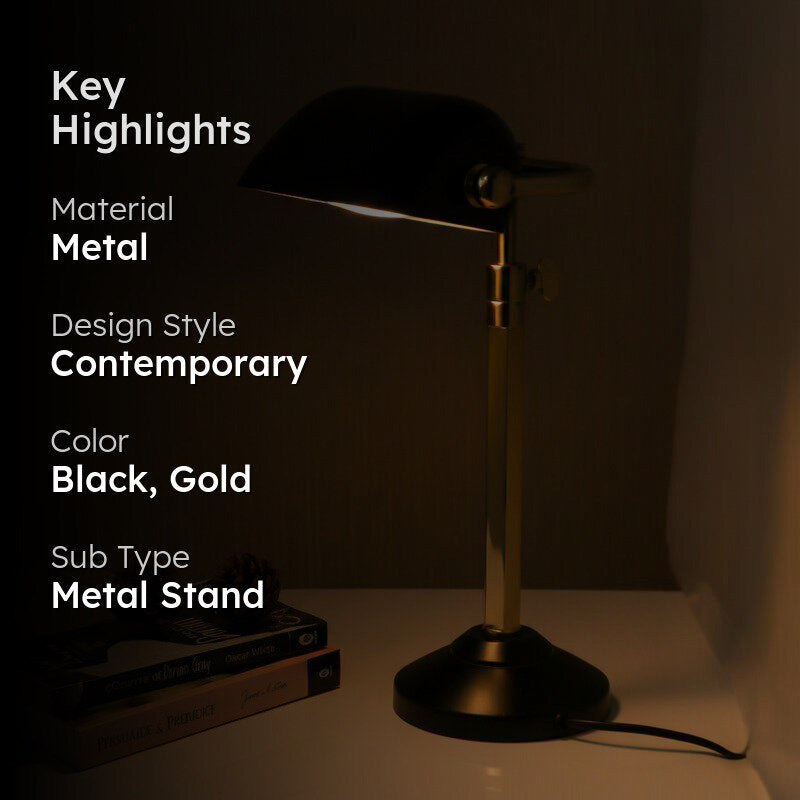 Koda Metal Study Lamp with Adjustable Stand media 2