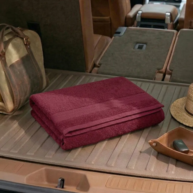 Monte Carlo Clean Wrap Pure Cotton Bath Towel - Maroon media 3