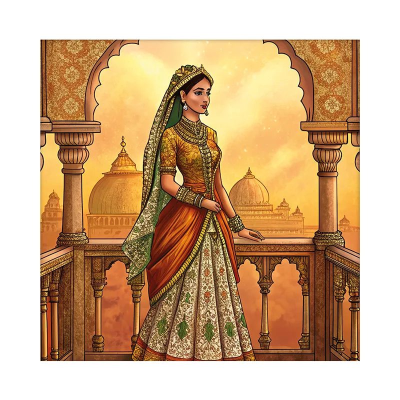 Beauty On Balcony Canvas Wall Art media 3