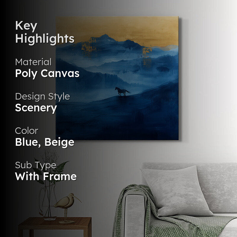 Lone Horse Wall Painting media 2