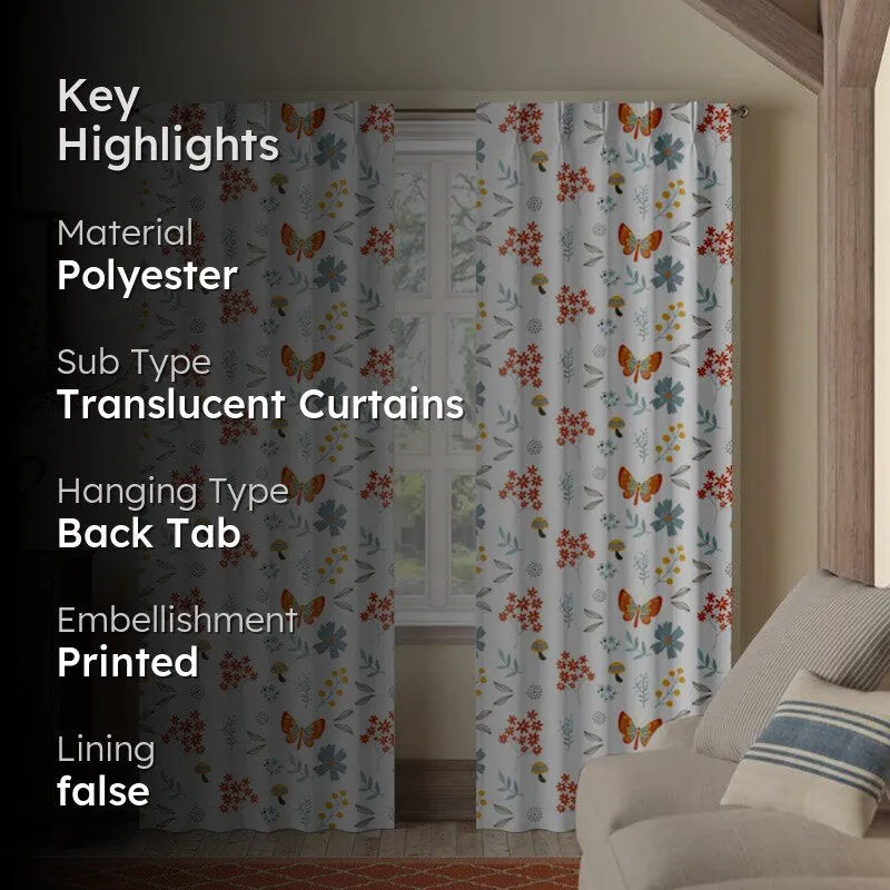 Butterfly Double Pinch Pleat Medium Width Curtain media 2