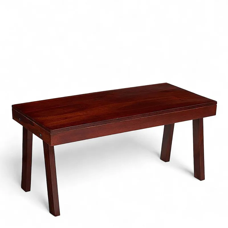 Xexon Sheesham Wooden Center Table - Red media 4