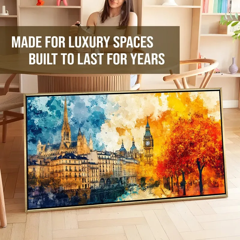Chromapolis Canvas Wall Painting With Frame media 7