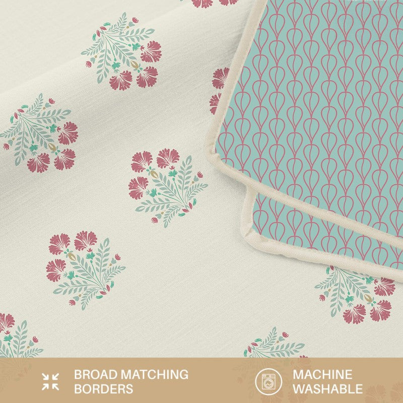 Urban Space Bloomscape Reversible Blanket - Blue & White media 9