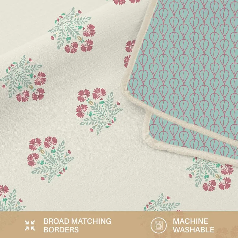Urban Space Bloomscape Reversible Blanket - Blue & White media 9