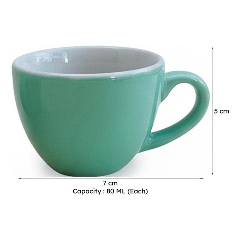 Brew Ceramic Tea Cup (80 mL Each) - Set Of Four media 8