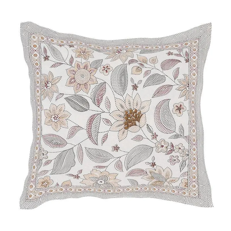 Ansa Flora Diwan Set (Grey) - Eight Piece Set media 3