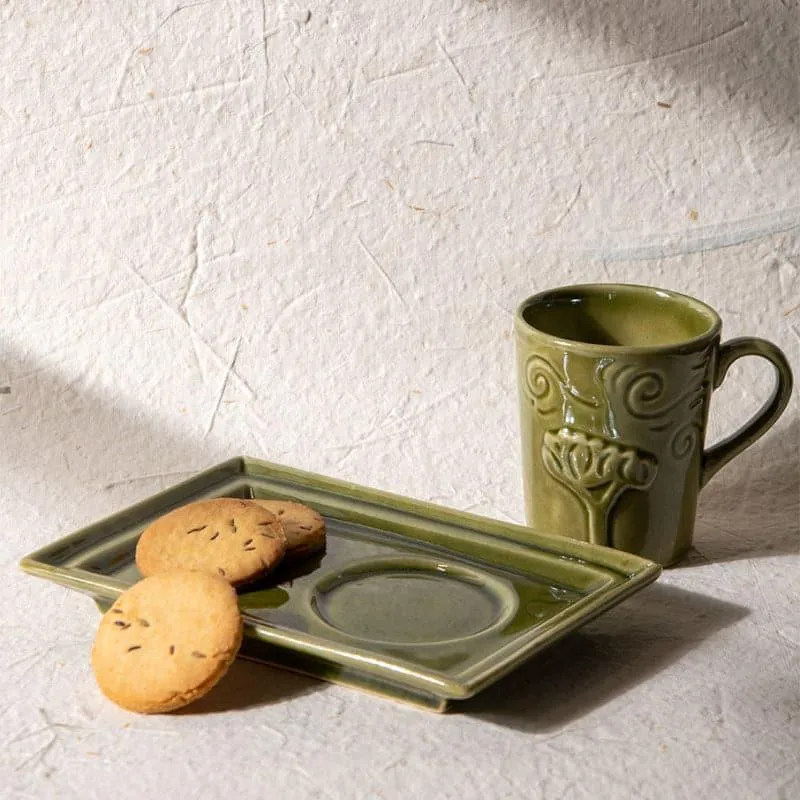 Arora Serveware Combo (Olive) - Four Piece Set media 5