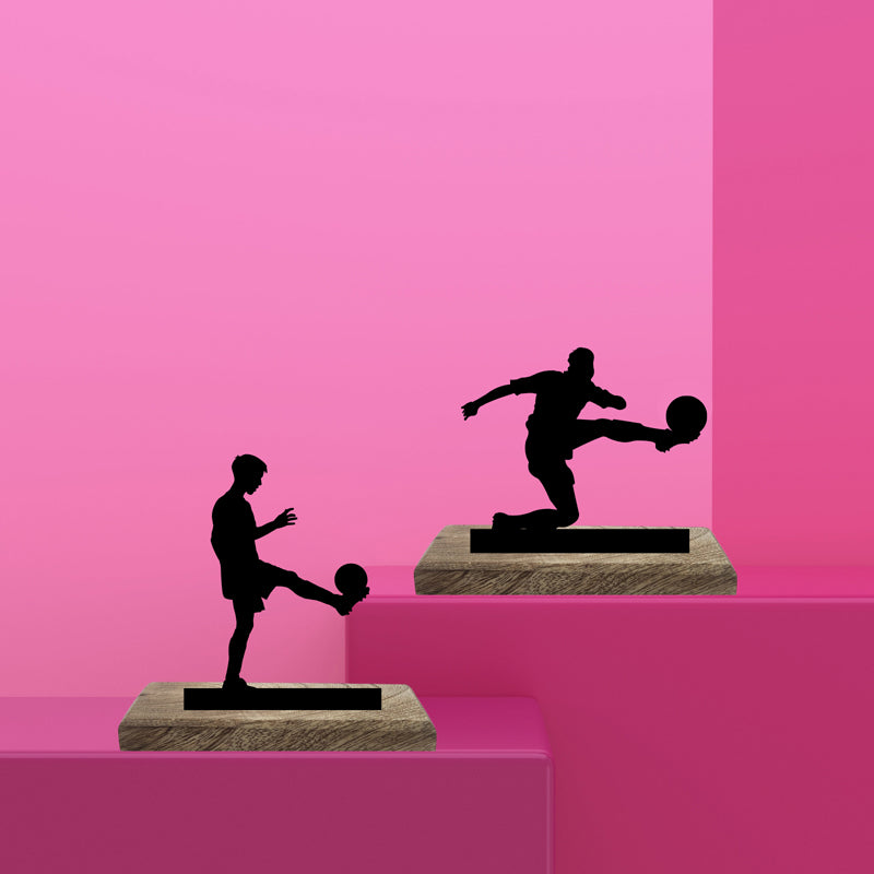 Soccer Duo I Showpiece - Set Of Two