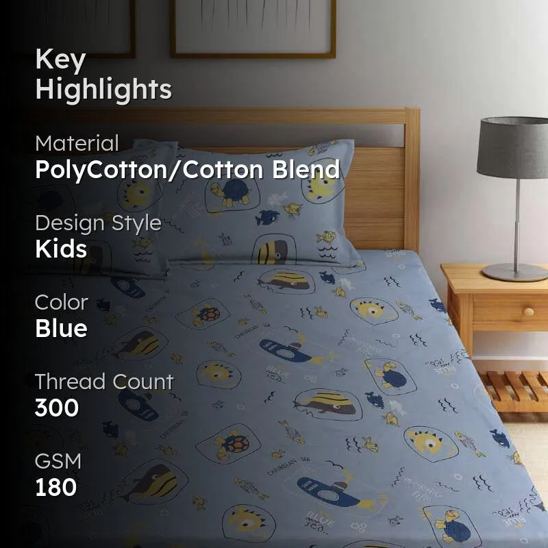 Imaginations Fly Printed Bedsheet - 180 GSM media 2