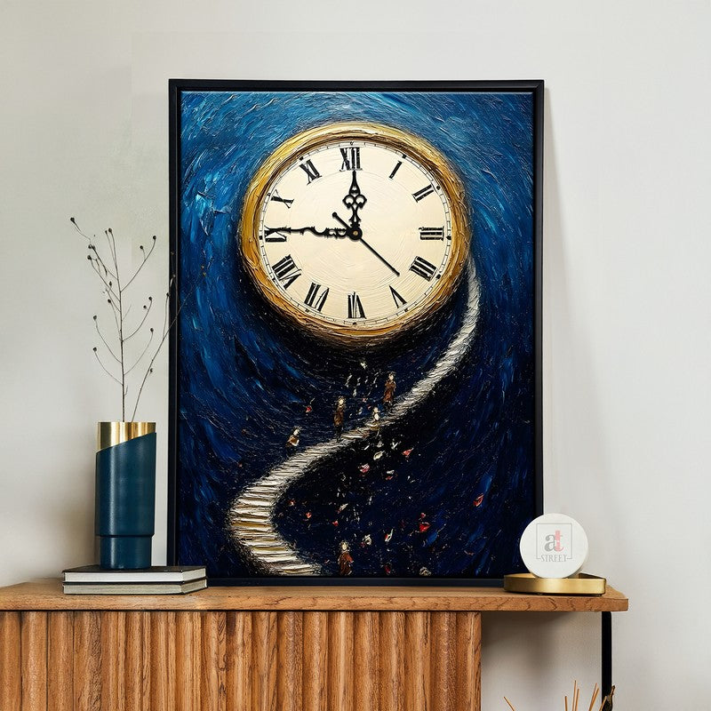 Prismatica Wall Art With Clock