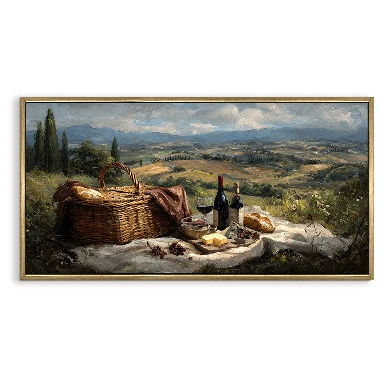 Valley Feast Canvas Wall Painting With Frame media 3
