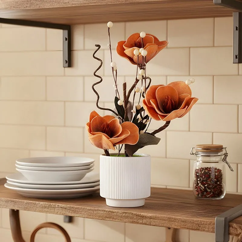 AarviDecor Amber Bloom Foam Artificial Plants media 6