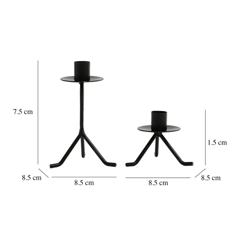 Marquesa Glow Black Candle Holders - Set Of Two media 8