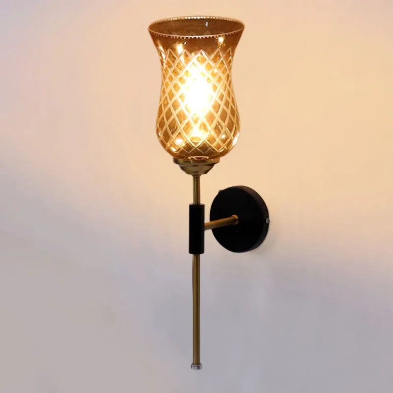Honey Glow Decorative Glass Wall Lamp media 7
