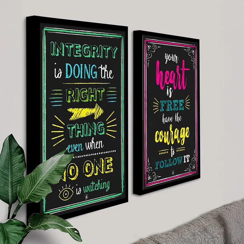 Heart & Courage Wall Art - Set Of Two media 4