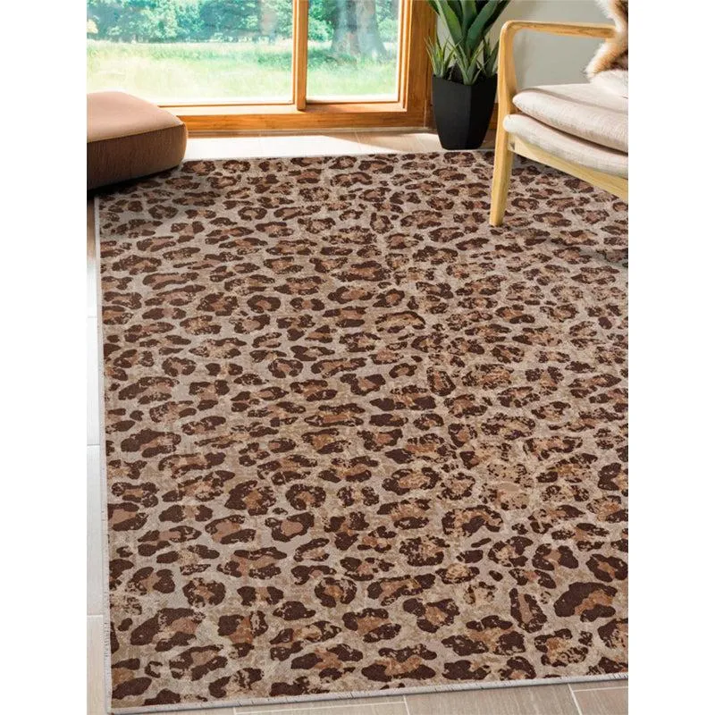 Leoperd Loom Carpet - Dark Brown media 3
