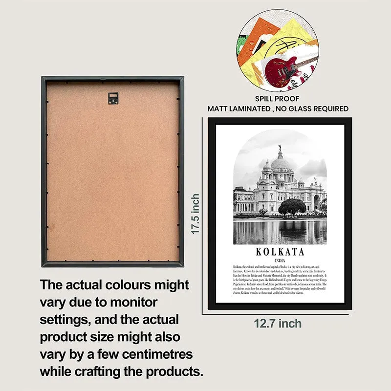 Monochrome Monuments V Wall Art With Frame - Set Of Six media 8
