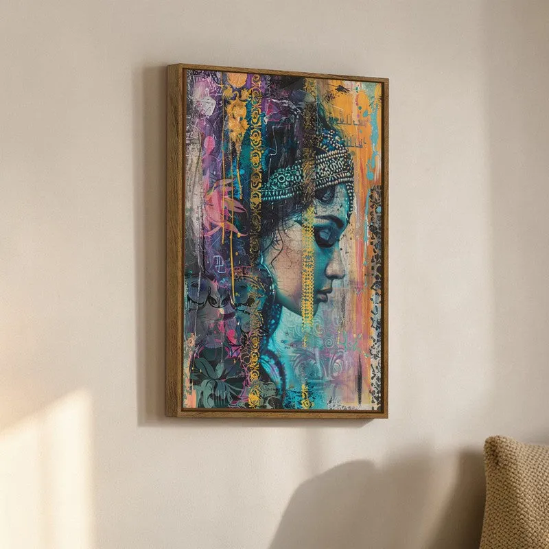 Fluid Figure Canvas Wall Art With Frame media 3