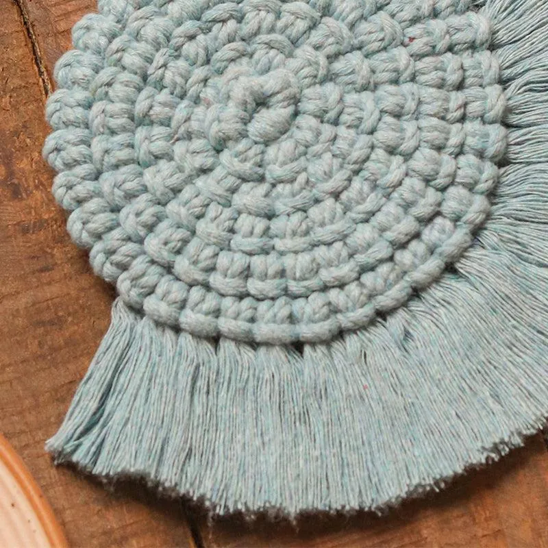 Dover Handcrafted Coaster (Blue) - Set Of Two media 4