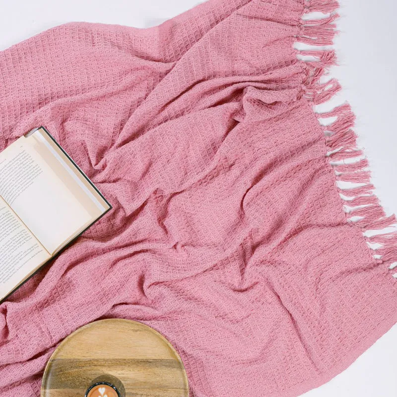 Sunset Curl Throw - Pink media 4