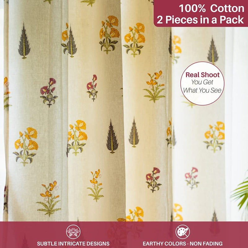 Urban Space High Garden Curtain (Yellow) - Set Of Two media 6