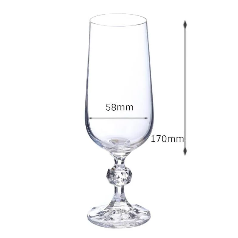 Stella Crystal Red Wine Glasses (180 ML) - Set Of Six media 4