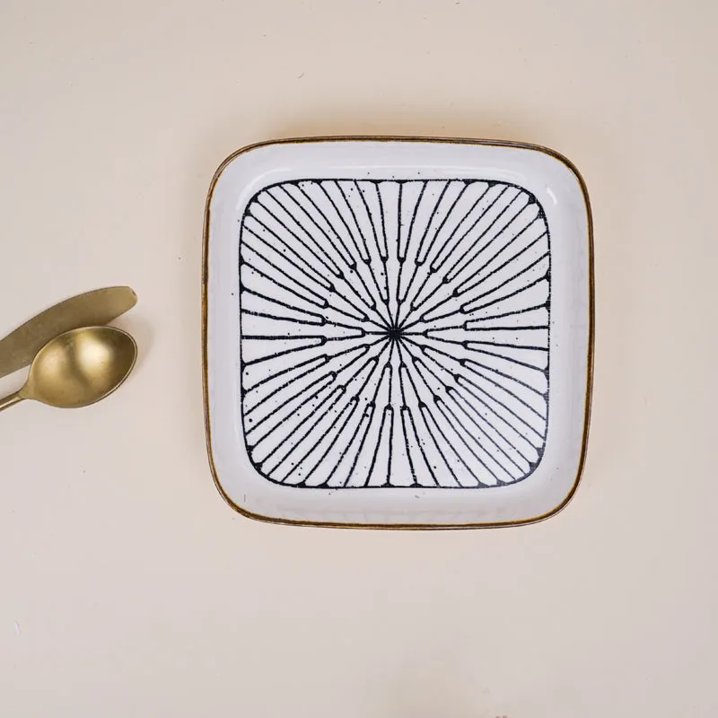 Jimo Square Snack Plate - Set Of Six media 4