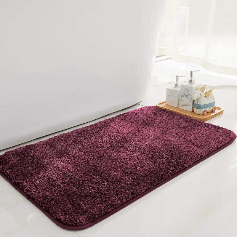 Nuo Luxe Bath Mat - Wine media 1