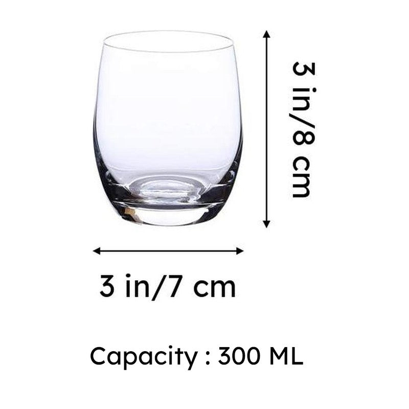 Artur Bohemia Crystal Old Fashioned Glasses (300 ML) - Set of Six media 5