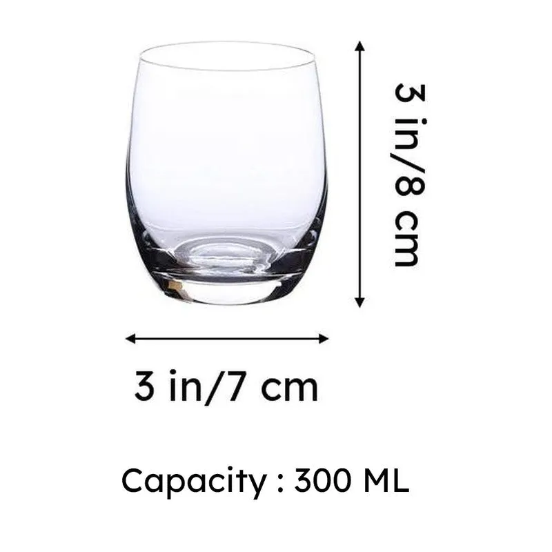 Artur Bohemia Crystal Old Fashioned Glasses (300 ML) - Set of Six media 5