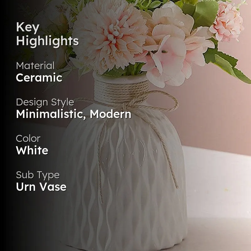 Curvy Charm Vase - White media 2