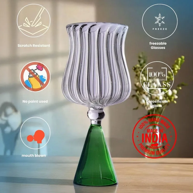 Midnight Indigo Goblet Glasses(260 mL) - Set Of Two media 5