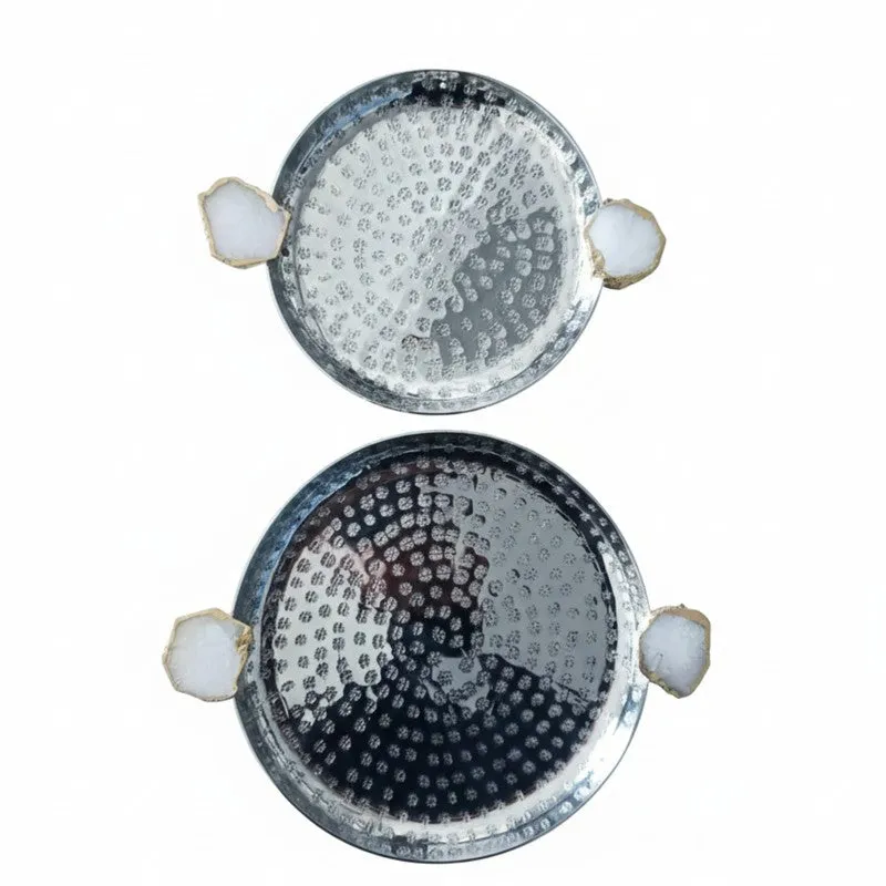 Elementa (Metal,Agate) Platter - Set of Two media 4