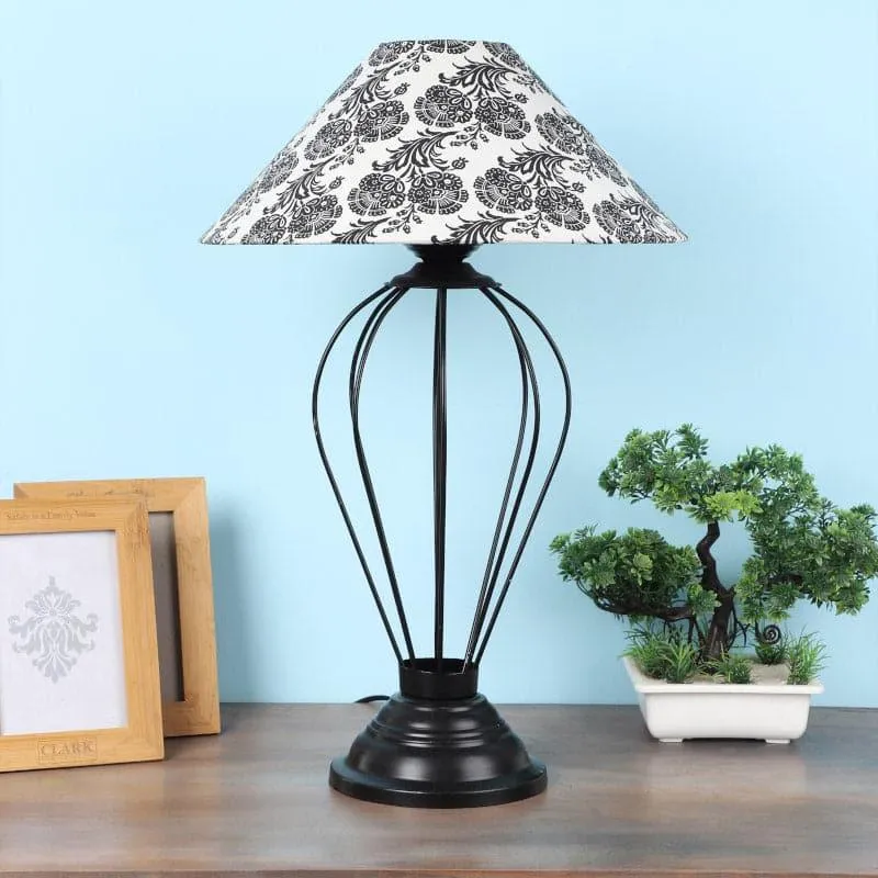 Filigree Maximus Fabric Table Lamp - Black,White media 3
