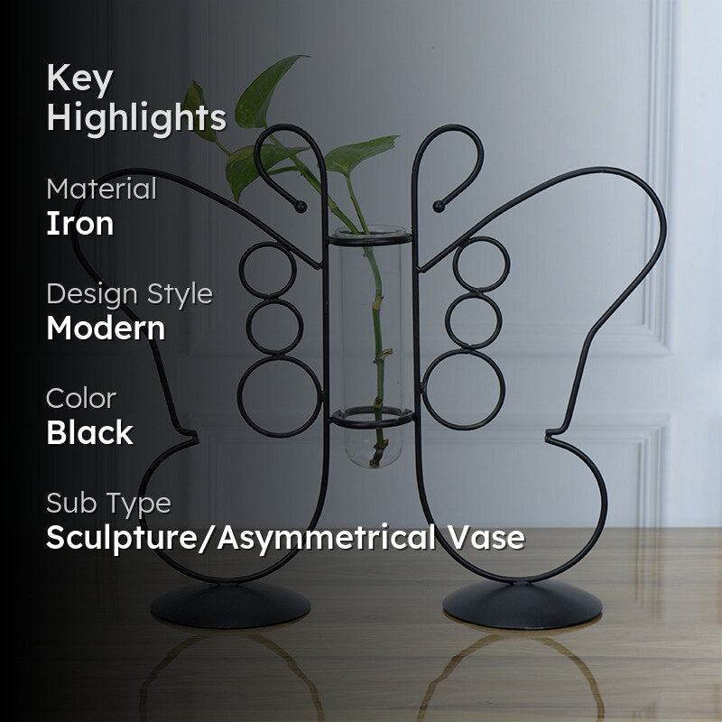 Nector Glow Test Tube Planter - Black media 2