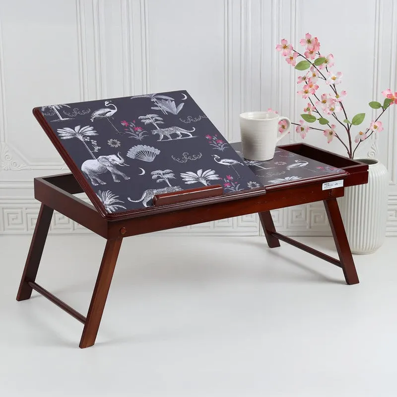 India Circus Teak Wood Animalia Laptop Table media 1