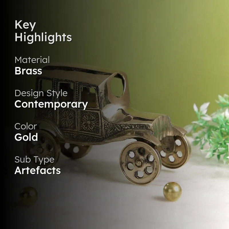 Brass Vintage Car Showpiece media 2