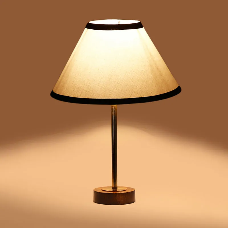 Cotin II Stripe Rodin Wooden Table Lamp - White,Gold,Brown media 6