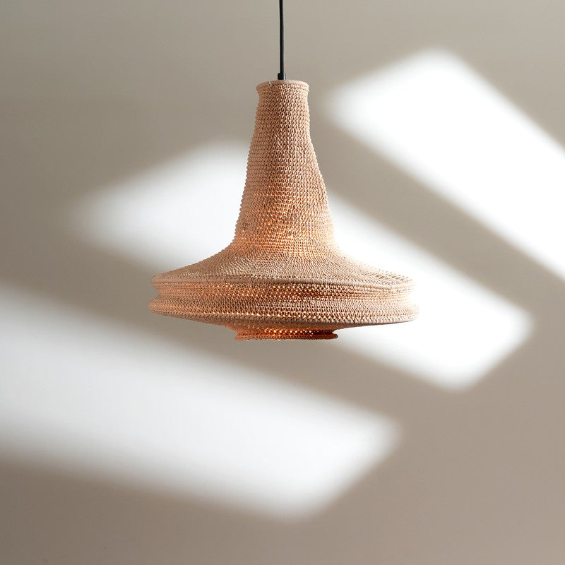 Fig Living Earth Pendant Cotton Ceiling Lamp - Beige media 5