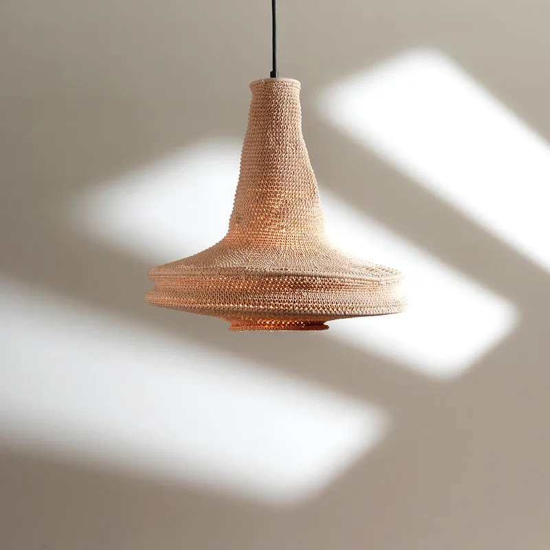 Fig Living Earth Pendant Cotton Ceiling Lamp - Beige media 5