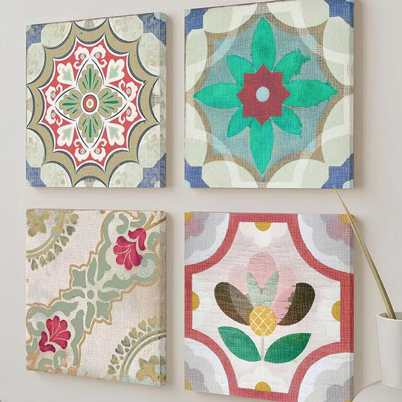 Jasmine Ethnic Wall Art - Set of Four media 3