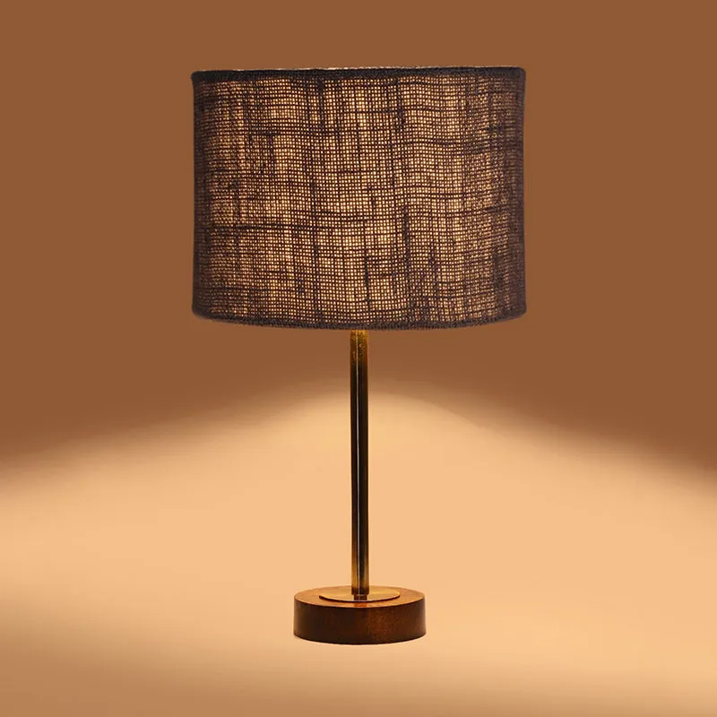 Sienna I Rodin Wooden Table Lamp - Grey,Gold,Brown media 6
