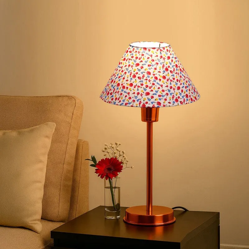 Kavira Sivo Floral Metal Table Lamp - Multicolor media 3