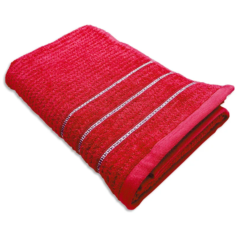 Lisse Cotton Bath Towel - Red media 3