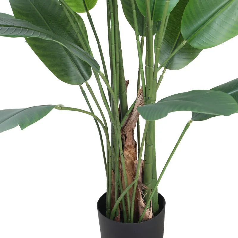 Pure Greens Artificial Plant With Black Plastic Pot - 6.8 ft media 7