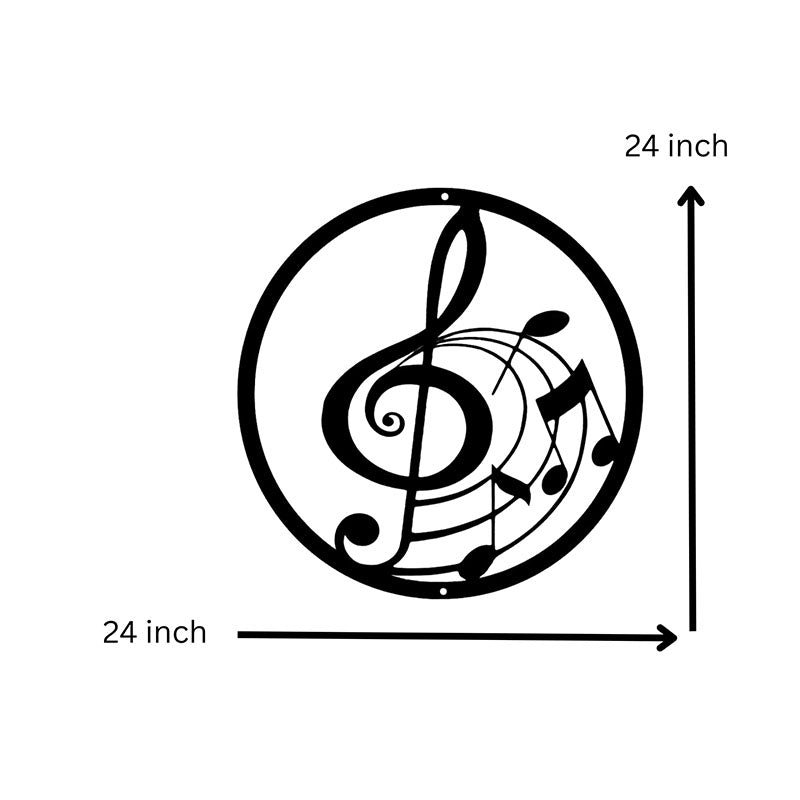 Musical Symphony Black Iron Wall Accent media 5