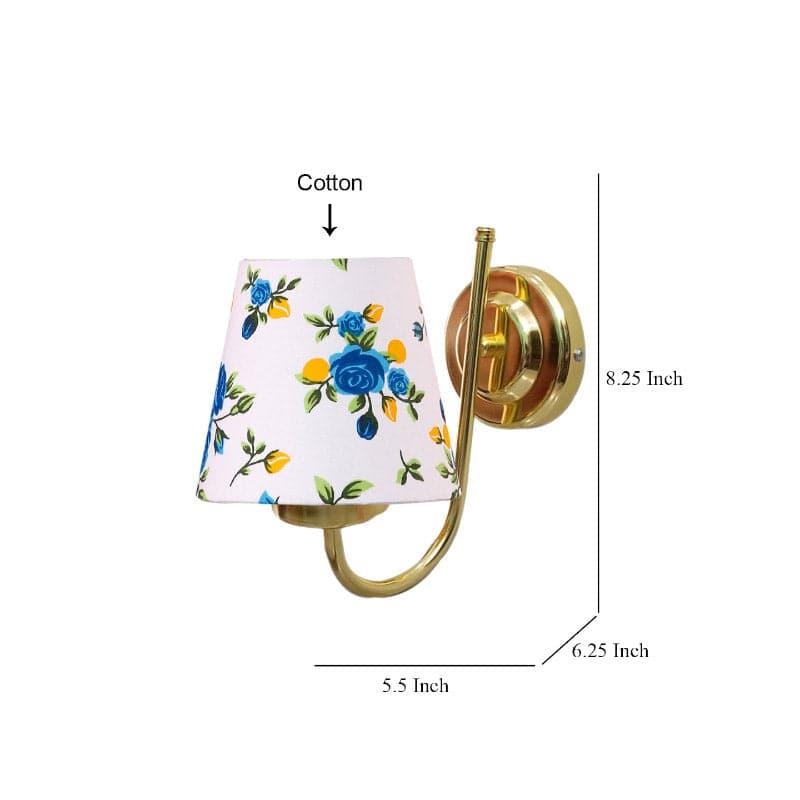 Galora Rosa Fabric & Metal Wall Lamp media 5